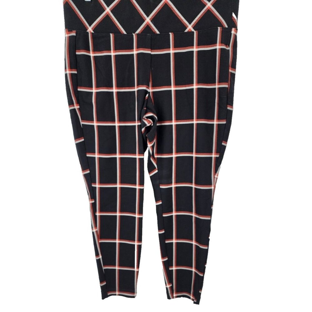 Torrid's Pixie Skinny Studio Luxe‎ Ponte High Rise Pants Size 1 R Jeggins Plaid
